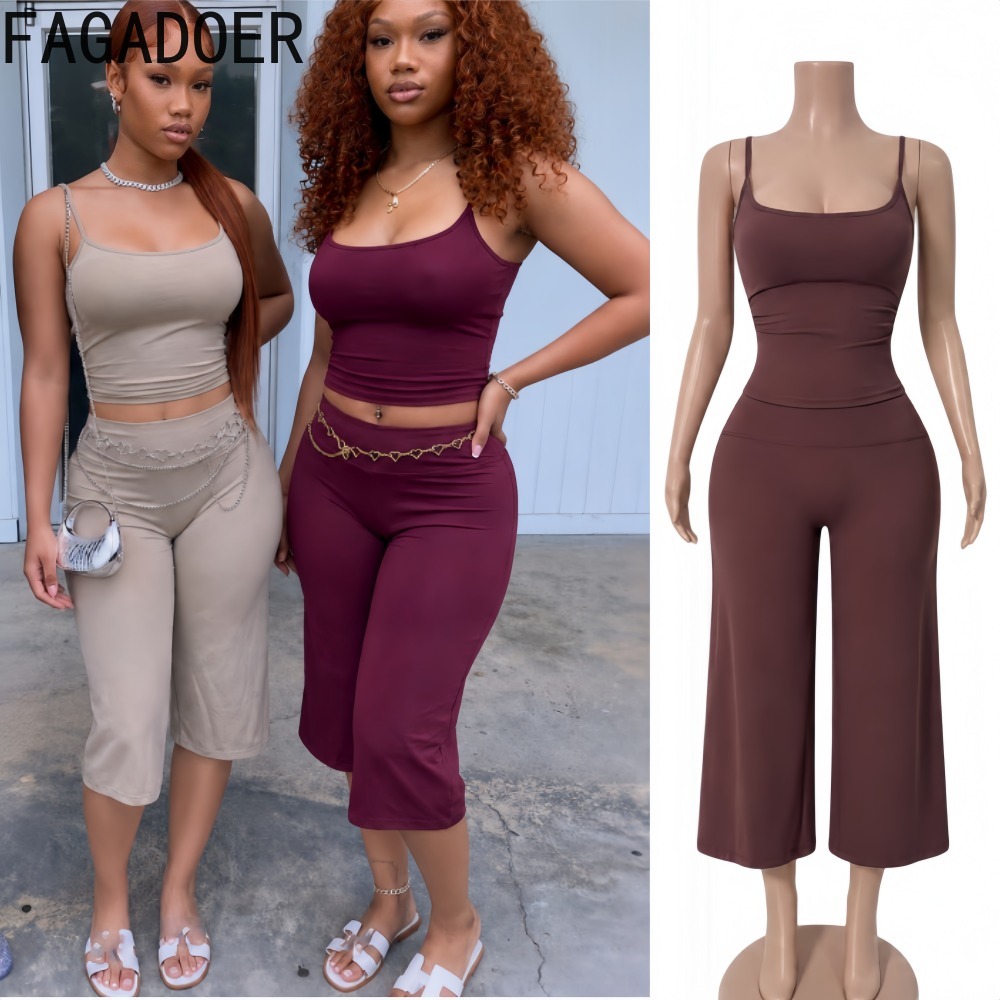 Suspender Tank Top - فاغادوير إنس طقم نسائي عصري من