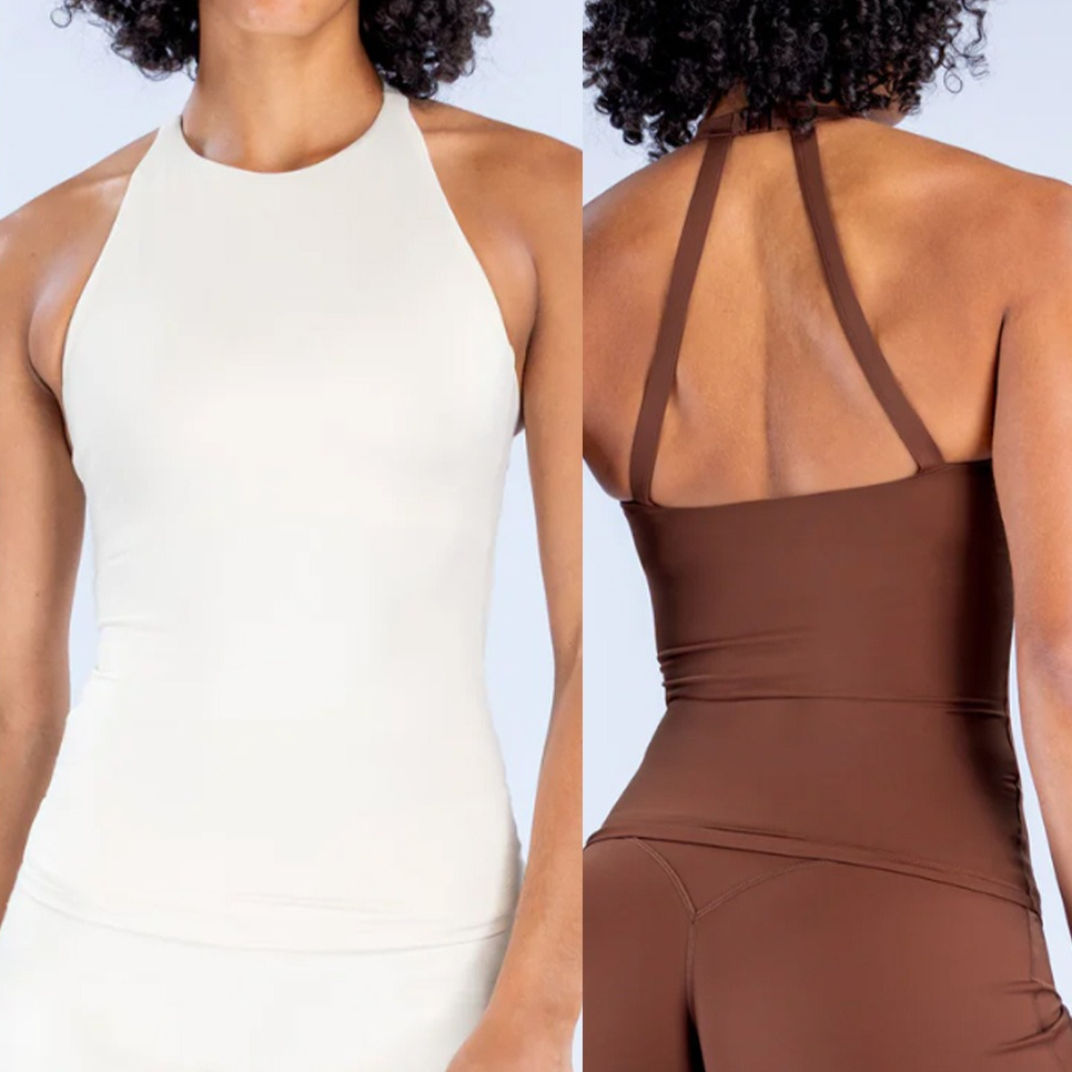 بلوزة رياضية نسائية بدون أكمام - مراجعة Suspender Tank Top وسعره